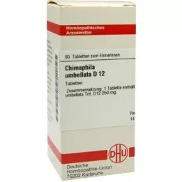 CHIMAPHILA UMBELLATA D 12 tablete, 80 ST