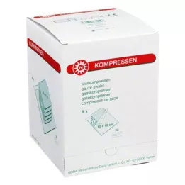 MULLKOMPRESSEN 10x10 cm sterilni 32 savijanja, 8X5 kom
