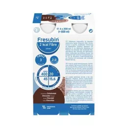 FRESUBIN Vlakna od 2 kcal DRINK Boca za piće od čokolade, 4X200 ml