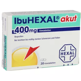 IBUHEXAL Akutni 400 tablete s prekrivenim filmom, 20 ST