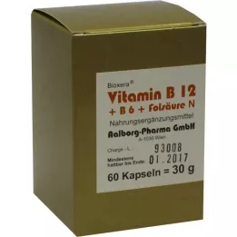 VITAMIN B12+B6+kompleks folne kiseline N kapsule, 60 ST