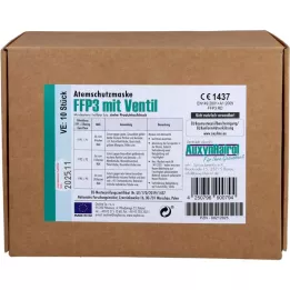 MUNDSCHUTZ FFP3 s ventilom, 10 sati