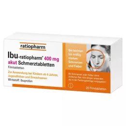 IBU-RATIOPHARM 400 mg tablete protiv akutne boli, filmom obložene tablete, 20 kom