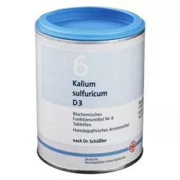 BIOCHEMIE DHU 6 kalijem sumporurum d 3 tablete, 1000 ST