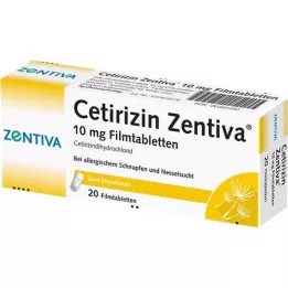 CETIRIZIN Zentiva 10 mg tablete prekrivenih filmom, 20 ST