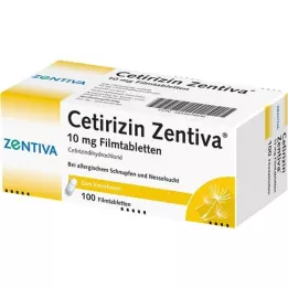 CETIRIZIN Zentiva 10 mg tablete prekrivenih filmom, 100 ST