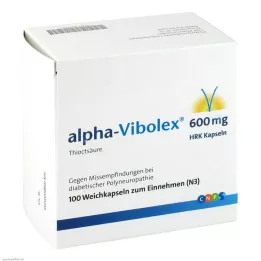 ALPHA VIBOLEX 600 mg HRK meke kapsule, 100 kom