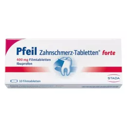 PFEIL Toothache Tablets forte filmom obložene tablete, 10 kom