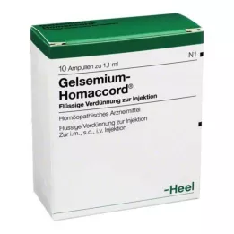 GELSEMIUM HOMACCORD AMPOULE, 10 sati