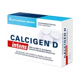 CALCIGEN D intens 1000 mg/880 I.E. tablete za žvakanje, 48 kom
