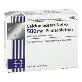 CALCIUMACETAT NEFRO 500 mg filmom obložene tablete, 100 kom