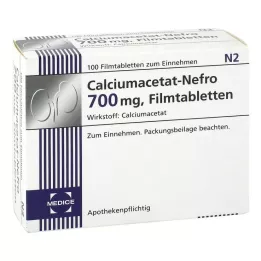CALCIUMACETAT NEFRO 700 mg filmom obložene tablete, 100 kom