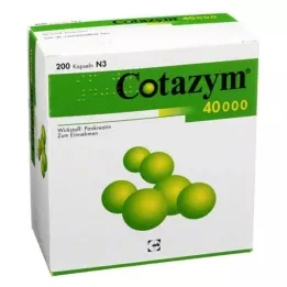 COTAZYM 40 000 peleta želučane kapsule, 200 ST