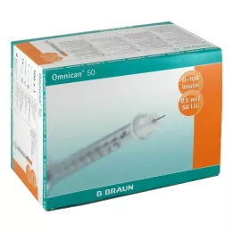 OMNICAN Inzulinska štrcaljka 0,5 ml U100 s kanilom 0,30x12 mm e., 100X1 kom