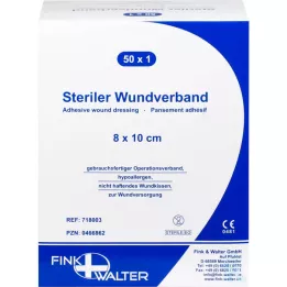 WUNDVERBAND Steril 8x10 cm, 50 sati