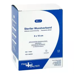 WUNDVERBAND Steril 8x10 cm, 50 sati