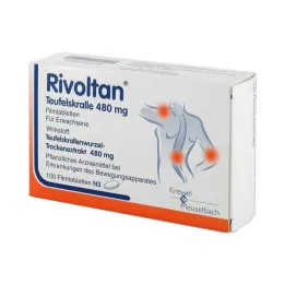 RIVOLTAN TEUFELS CLAWS 480 mg filma -tablete s prekrivačima, 100 ST