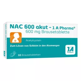 NAC 600 AKUT-1A Pharma efervescent tablete, 10 sati