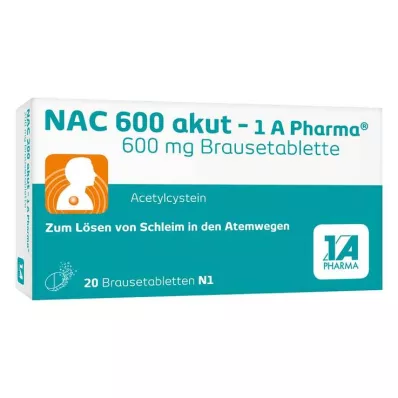 NAC 600 akut-1A Pharma šumeće tablete, 20 kom NAC 600 akut-1A Pharma šumeće tablete, 20 kom