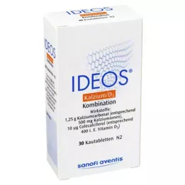 IDEOS 500 mg/400 IU tablete za žvakanje, 30 kom