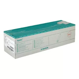 INJEKT Solo štrcaljka 5 ml LL centrična PVC-slobodna, 100X5 ml