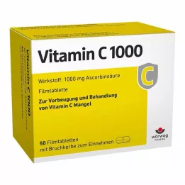 VITAMIN C 1000 filmom obloženih tableta, 50 kom