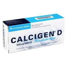CALCIGEN D 600 mg/400 I.E. tablete za žvakanje, 50 kom