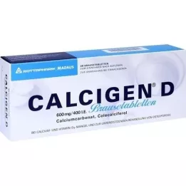 CALCIGEN D 600 mg/400, tj. Tablete od Breamera, 40 ST