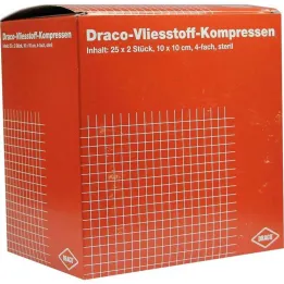 Komprese od netkanog materijala 10x10 cm sterilne 4 puta, 25x2 komada