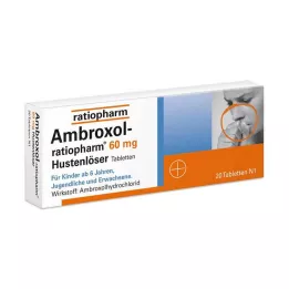 AMBROXOL-ratiopharm 60 mg tablete za iskašljavanje protiv kašlja, 20 kom