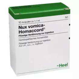 NUX VOMICA HOMACCORD AMPOULE, 10 sati