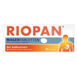 RIOPAN Tablete za želudac Tablete za žvakanje, 50 kom