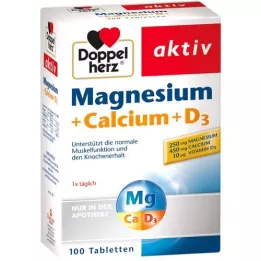 DOPPELHERZ Magnezij+kalcij+D3 tablete, 100 ST