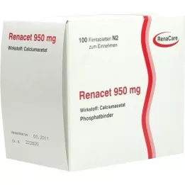RENACET 950 mg tablete prekrivenih filmom, 100 ST