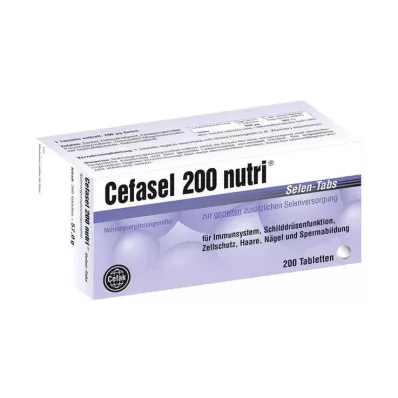CEFASEL 200 nutri Selenium-Tabs, 200 kom CEFASEL 200 nutri Selenium-Tabs, 200 kom