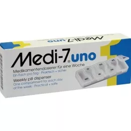 MEDI 7 Uno drug doser for 7 days white, 1 pcs