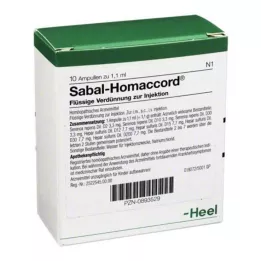 SABAL HOMACCORD AMPOULE, 10 sati