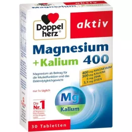 DOPPELHERZ Magnezij+kalijeve tablete, 30 sati