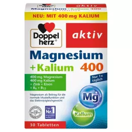 DOPPELHERZ Magnezij+Kalij Tablete, 30 kom