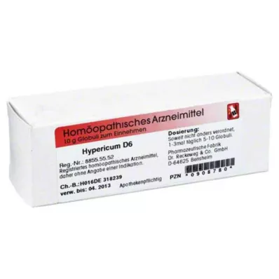 HYPERICUM D 6 Globuli, 10 g HYPERICUM D 6 Globuli, 10 g