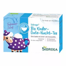SIDROGA Organske dječje filter vrećice čaja za laku noć, 20X1,5 g