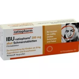 IBU-RATIOPHARM 200 mg akutni bolil.filmtabl., 10 ST