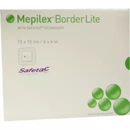 MEPILEX Border Lite Schaumverb.15x15 cm sterilni, 5 sati