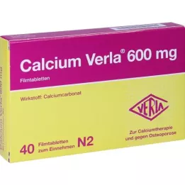 CALCIUM VERLA 600 mg tablete prekrivenih filmom, 40 ST
