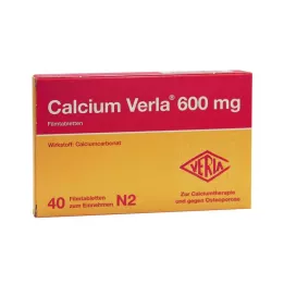 CALCIUM VERLA 600 mg tablete prekrivenih filmom, 40 ST