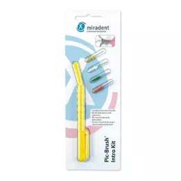 MIRADENT Interd.Pic-Brush Intro Kit 1H+4B.yellow, 1 kom