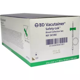BD VACUTAINER Safety Lok 21 G 18 cm set za vađenje krvi, 50 kom