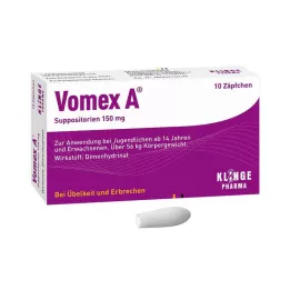 VOMEX A 150 mg čepići, 10 kom