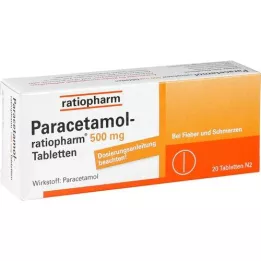 Paracetamol-ratiopharm 500 mg tablete, 20 ST