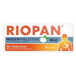 RIOPAN Magen Tabletten Mint 800 mg tablete za žvakanje, 50 kom